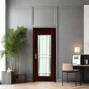 China Juye WPC Glass Door Combining Wood Flour And Waterproof Plastic For Performance factory