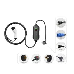 China EU Plug French UK US Connectors 16A Portable EV Charger AC/DC For Electric Vehicle factory