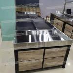 120CM 160CM Vegetable Fruit Display Racks For Supermarket Stainless Steel And