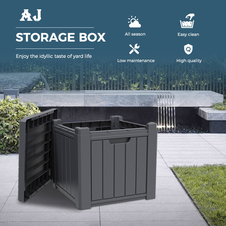 118L Custom Logo Multifunction Outdoor Waterproof Plastic Resin Tool Storage Container for Camping and Patio