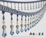 Handmade fashionable chain beads lace tassels fringes for curtain/sofa/pillow
