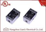1/2" 3/4" Two Gang Electrical Box Waterproof Terminal Box Powder Coated , UL