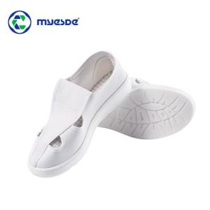 China esd clean room shoes Factory Manufacture Four Hole PU/PVC Anti-static cleanroom esd safety shoes factory