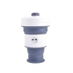 550ml 18oz Collapsible Silicone Coffee Cup Silicone Household Products White