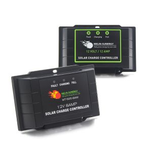 Compact 8A PWM Solar Charge Controller with LED Indicator and 2 Years Warranty