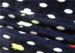One Side Print Spandex Velvet Fabric Warp Knitting Polyester Super Soft