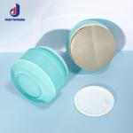 Collar Material Acrylic Double Wall Lotion Jar Round Cap Container for Face
