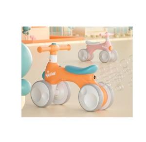 China Plastic 4-wheel children's balance bike with music light bubble device max loading 30kg factory