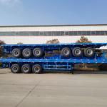 ABS Anti-lock Braking System 3 Axles Flat Bed Truck Trailer for 20FT/40FT