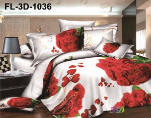 China 3D Disperse Printed Bedsheet Polyester Sheet Set factory