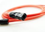 IP67 Low Toxicity Solar Cable , Silver Plated Copper Solar DC Cable