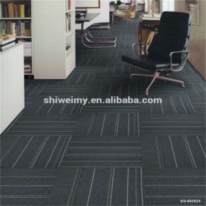 China Wholesales striped commercial office carpet tiles factory