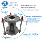 Metal Bellows Packless Expansion Joints With Carbon Steel Flange Connection