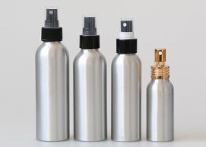 China 100ml Aluminum Cosmetic Bottles With Fine Mist Spray Pump 110mm High factory