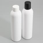230ml White PET Round Spray Bottle Cylinder Plastic Screw Cap Bottle Clear