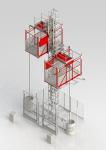 Hot Galvanized Mast 21m/Min 2000kg Rack And Pinion Construction Hoist For
