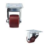 Oem 1.5 Inch Top Plate Swivel Red Pu Light Duty Casters