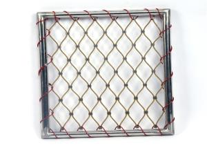 China Diamond Strongest Type Tend Knotted Ss Rope Mesh AISI304 For Zoo Enclosure factory