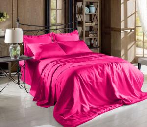 China Luxurious Satin Fitted Sheet Queen Hypoallergenic Queen Bed Satin Sheets Set Machine Washable Bedding Collection factory