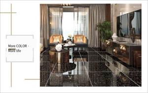 China Waterproof Glossy Porcelain Floor Tiles 600*600mm Blank And White factory