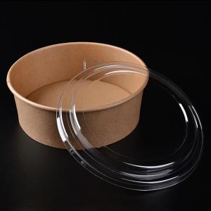China Sturdy 1000ml Disposable Paper Salad Bowls Environmental Friendly factory