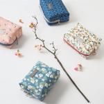 Professional Custom Logo Natural Bridesmaid Mini Polyester Cosmetic Bag