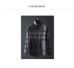 Plus Size Men's Dress Shirts in Solid Color Poplin Fabric with Covered Button