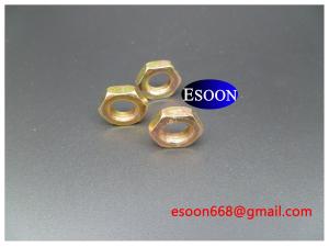 China M10-1.0/M10-1.25/M10-1.5 DIN439 Hex thin nut YZP(Yellow Zinc Plated),Carbon steel Grade 8,DIN936 factory