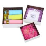 Rectangle shape logo customized paperboard storage box for different gift with