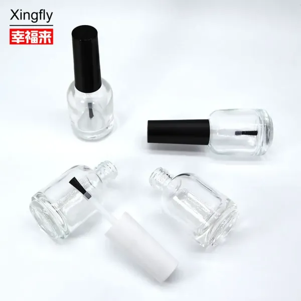 China Screen Printing Cosmetic Nail Polish Bottle Container 10ml  REACH Certification factory