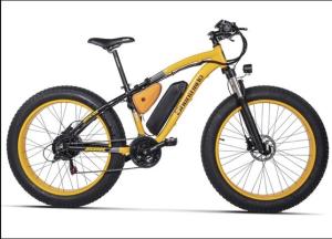 China Al Alloy Suspension Fat Tire Electric Bike 26 Inch Fork And Disc Brakes factory