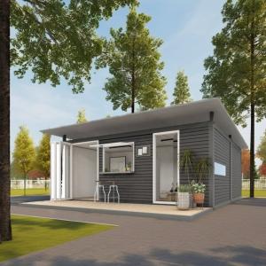 China Galvanized Steel Bending Modern Design Prefabricated House for Shipping Container Sandwich Panel Modular Shop Apartment factory