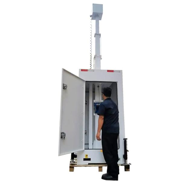 Mobile CCTV Surveillance Towers Security Solutions 6m Telescopic Mast For