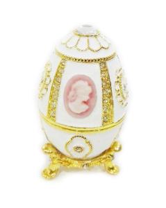 China Faberge egg jewelry trinket boxes easter eggs jewelry box vintage home decor Christmas gifts decoration Russian Craft factory