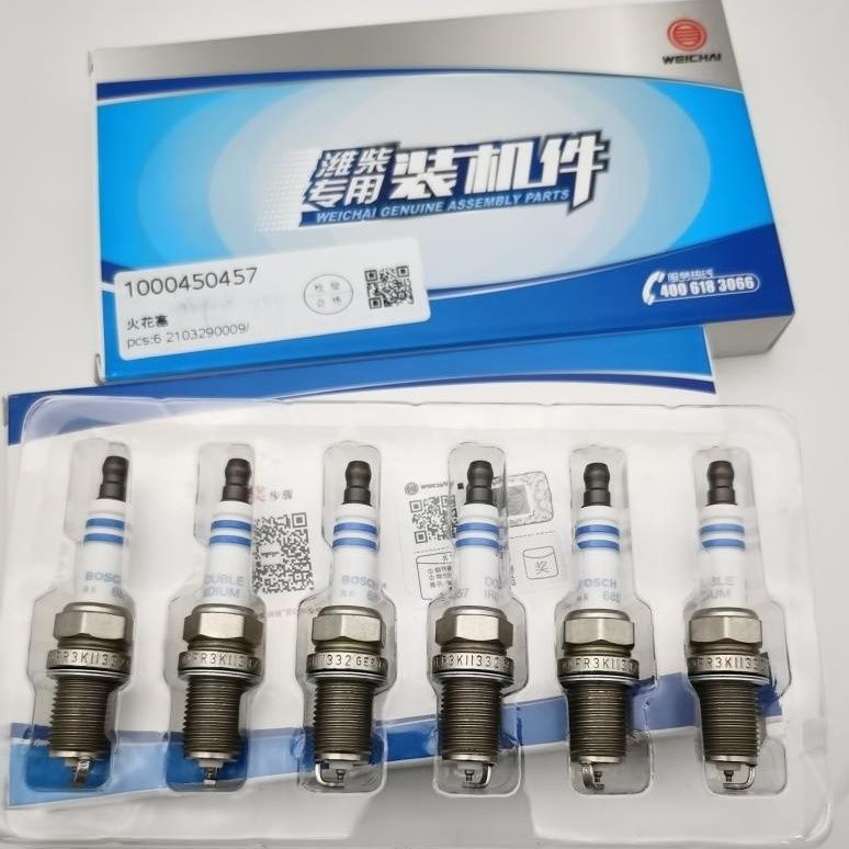 610800190174 Gas Twin Iridium Alloy Spark Plug for Cummins Engine Parts OE NO. 1000450457