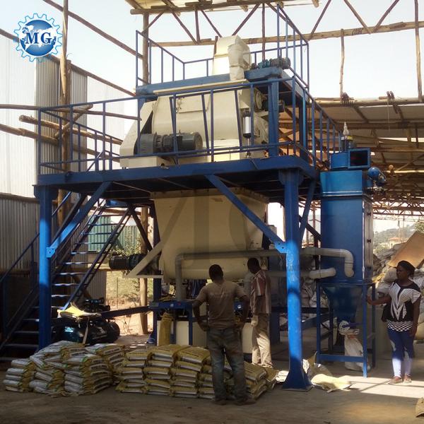 Dry Powder Mortar Production Line Wall Putty Sand Cement Mixing Equipment