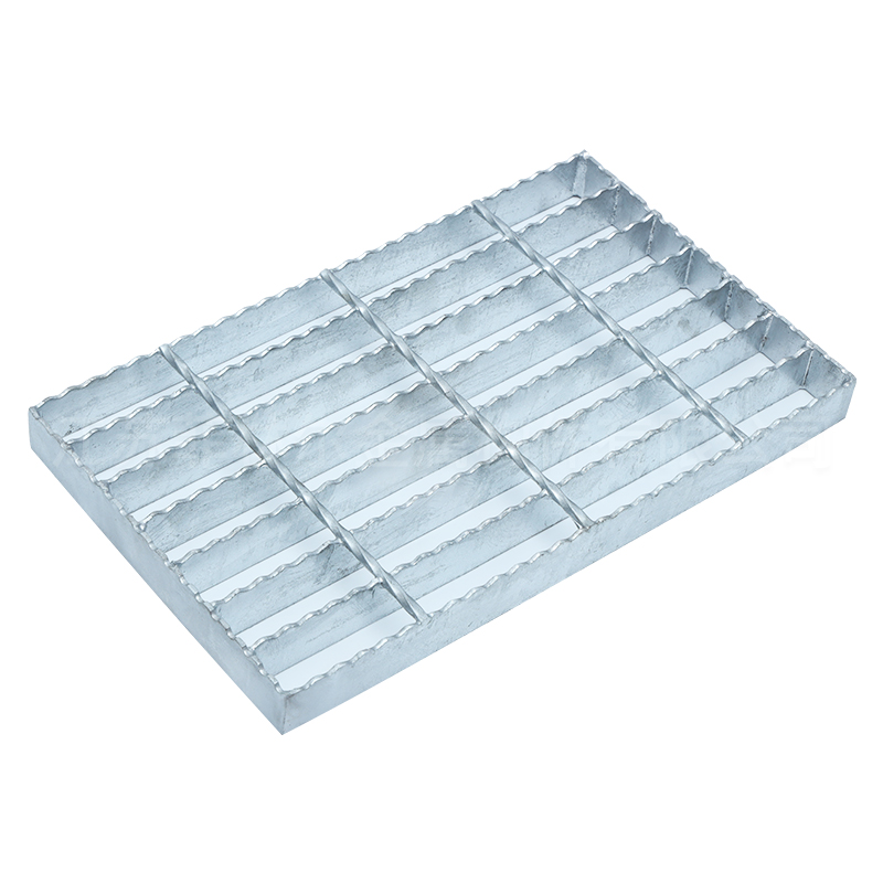 Hot Dip Galvanized Metal Serrated Carbon Steel Bar Grating For Drainage Covers
