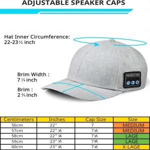 China Hat with Bluetooth speaker adjustable bluetooth hat wireless smart speaker phone cap for outdoor sport factory