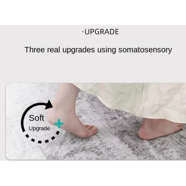 Washable Geometric Woven Wool Carpet for Living Room Non Slip 160x230