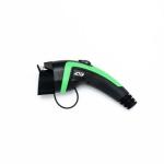 32A 22KW 5m Type 1 To Type 2 EV Charging Cable Green Cladding TPU
