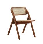 Mail Packing Modern Design Foldable Wood Rattan Restaurant Chairs for Home