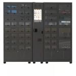 Refrigerate Locker Vending Machine With 48 Cells Black Color Cooling Locker