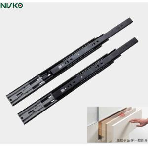 Telescopic Push Open Ball Bearing Slide 45mm Width Zinc Plating