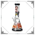 10 Inches Glass Art Bong Toabacco Heady Glass Water Pipe Mix Design Wholesale