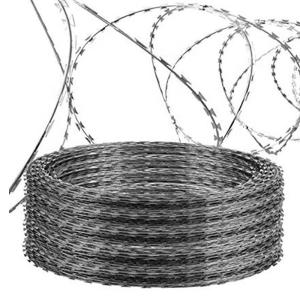 China Customized Galvanized and Powder Coated Razor Wire Fence for Residential Protection factory