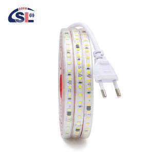 China SL-2835-180D-220V LED Strip Light 8mm 120leds 3000K4000K6500K Electroplate SMD2835 factory