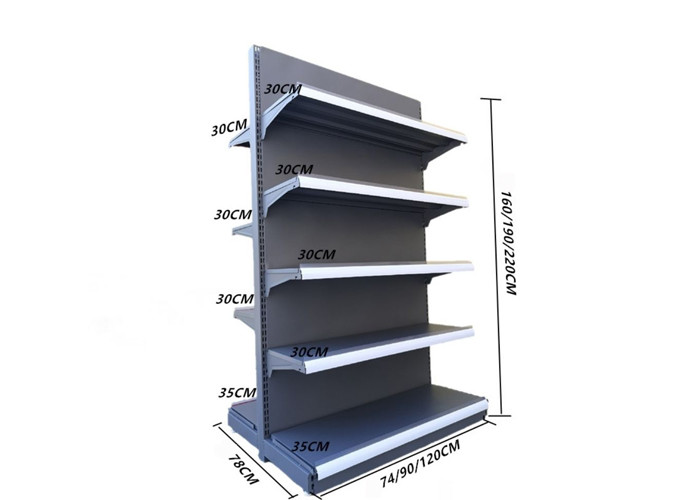 OEM Height 1830mm Supermarket Display Racks 4 Tier Space Saver Shelf