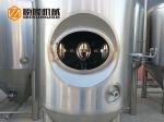 600 L Bright Polished Beer Fermentation Tanks , Large Conical Fermenter