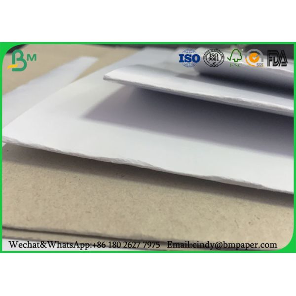 China Recycled Pulp C1S Coated Duplex Board Grey Back 23" * 36" For Clothing Tag factory