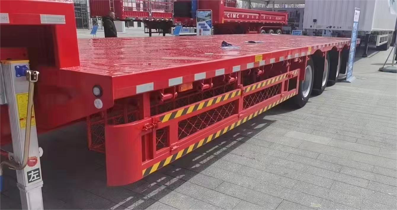 CIMC cheap 2/3/4 axles 45 or 50 to 80 tons high quality national standard steel and structural innovation Flatbed Semi-trailer